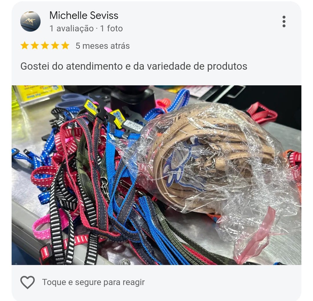 Avaliação 5 estrelas de Michelle Seviss no Google